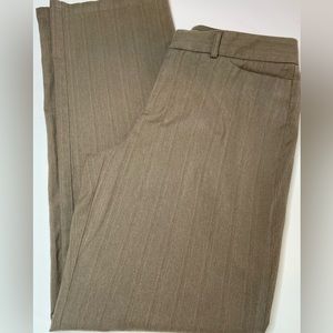 Dockers Tan With Red Pinstripe Individual Fit Metro Pant Size 12